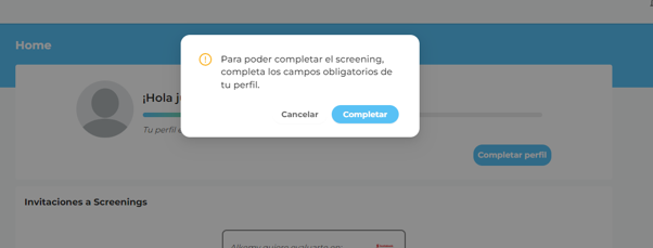 completar perfil completar perfil